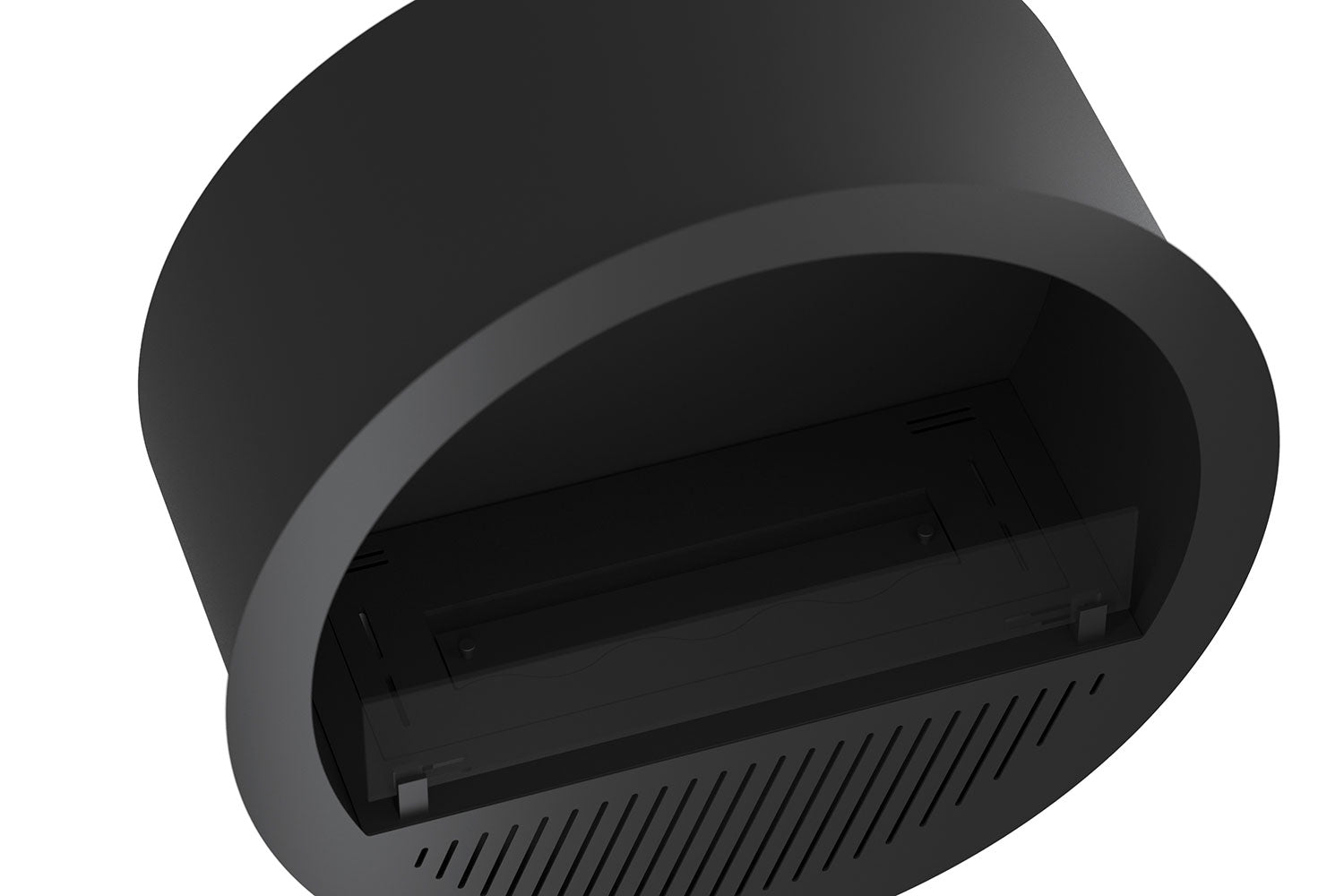 Camino a Bioetanolo da Incasso Ø74x30 cm Incyrcle Slim Inside Nero