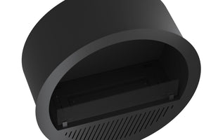 Camino a Bioetanolo da Incasso Ø74x30 cm Incyrcle Slim Inside Nero