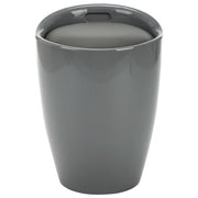 Sgabello con Contenitore Grigio in Similpelle 249799