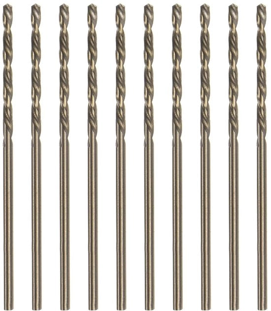 Set di fori per lavoro in acciaio inossidabile, rame, legno - 10 pezzi - 1,6 mm M35 spiraletto HSS