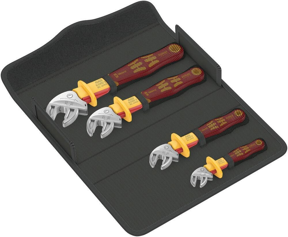 Wera 05020170001 Joker VDE Chiave regolabile autoregolante con funzione cricchetto 7-19 mm colore Arancione Giallo
