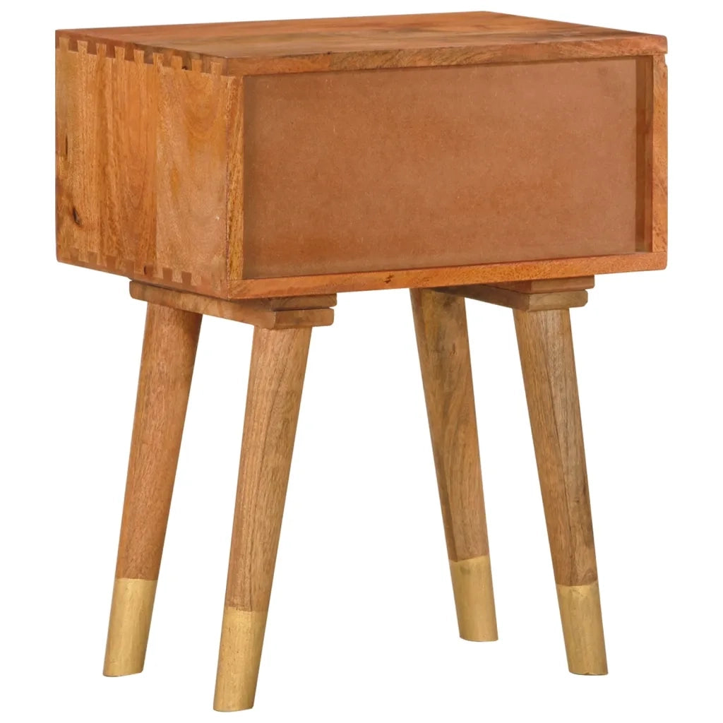 Comodino 40x30x58 cm in Legno Massello di Mango 285853