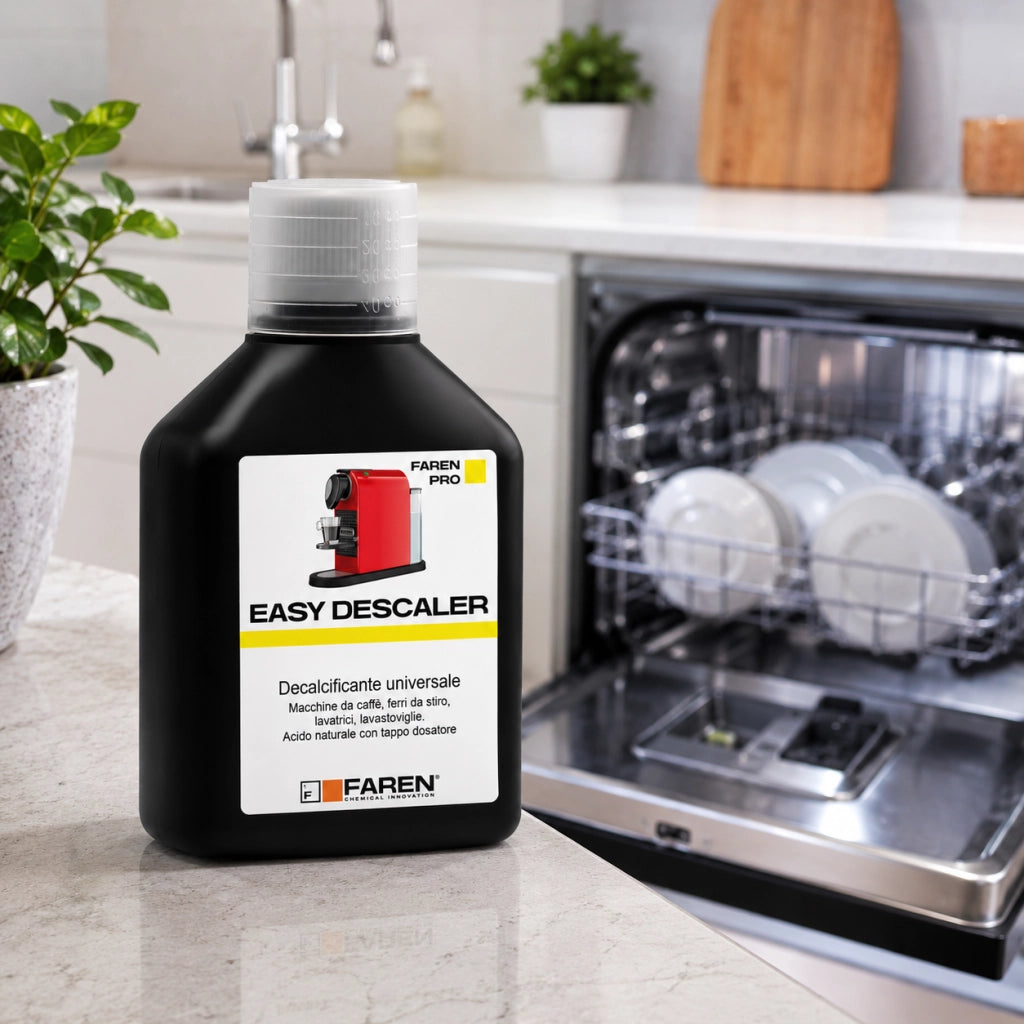 Faren easy descaler decalcificante universale per elettrodomestici 500 ml 2 pezzi