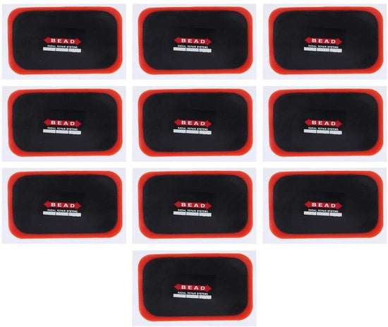 Set di riparazione di cintura - 10 pezzi - 70 x 120 mm - Gomma di alta qualità - Riparazione rapida - Resistente agli urti - Miglioramento della comodità di guida - Patch di cintura