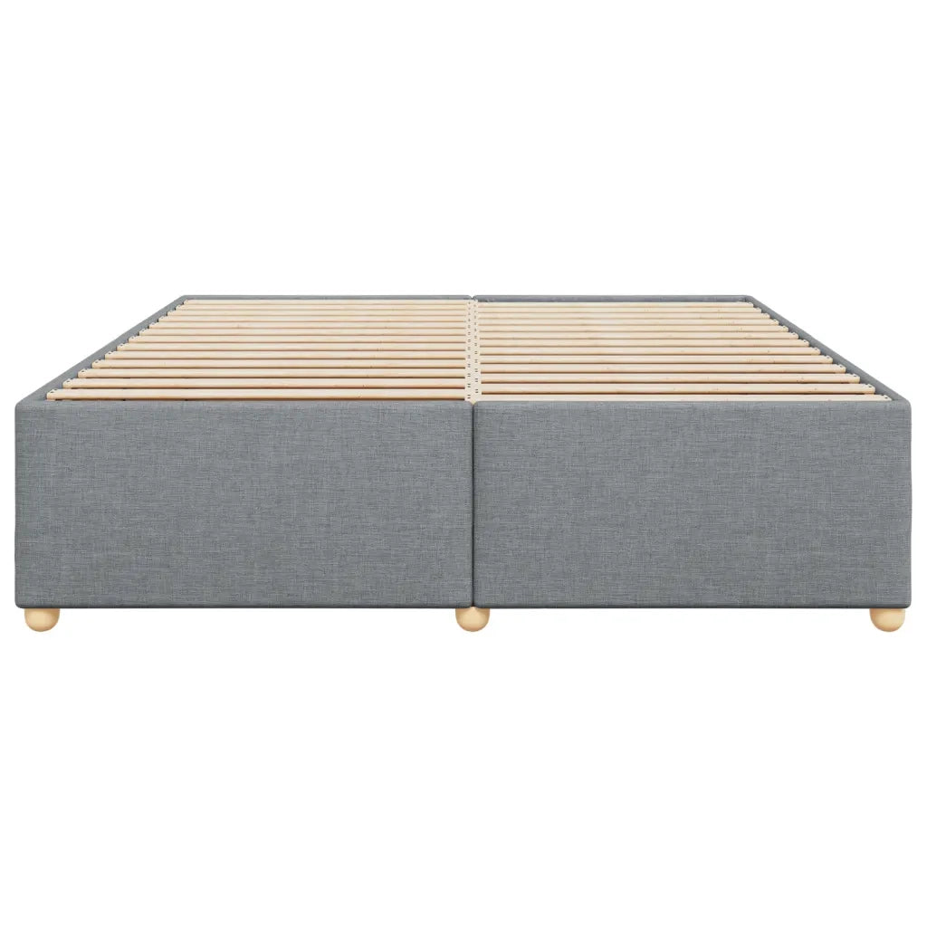 Giroletto senza Materasso Grigio Chiaro 200x200 cm Tessuto 3284757