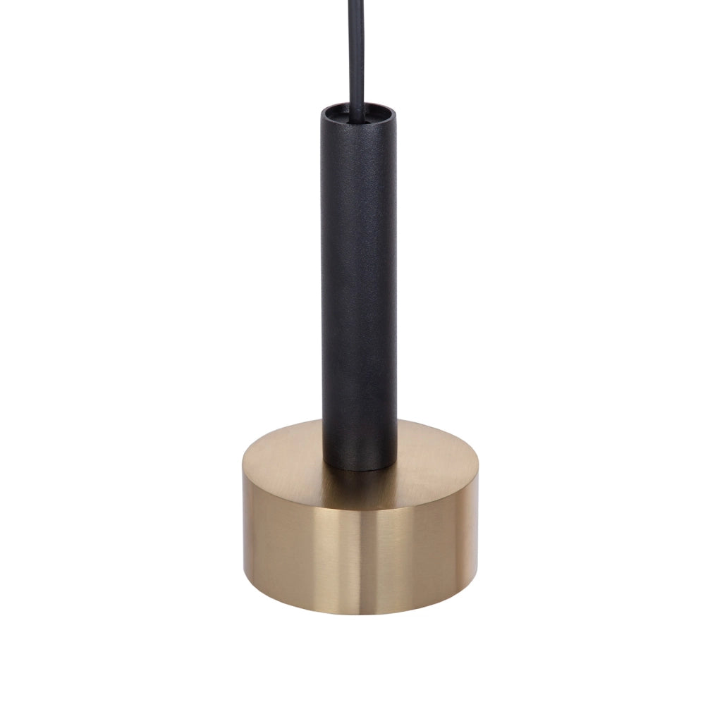 Lampada sospesa moderna nero-oro 4 luci STAMP Sigma