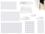 Pads elastici 202 pezzi - Stoppad trasparente - Dampened self-adhesive - Assorbimento shock - Riduzione rumore - 5 misure - Dampened