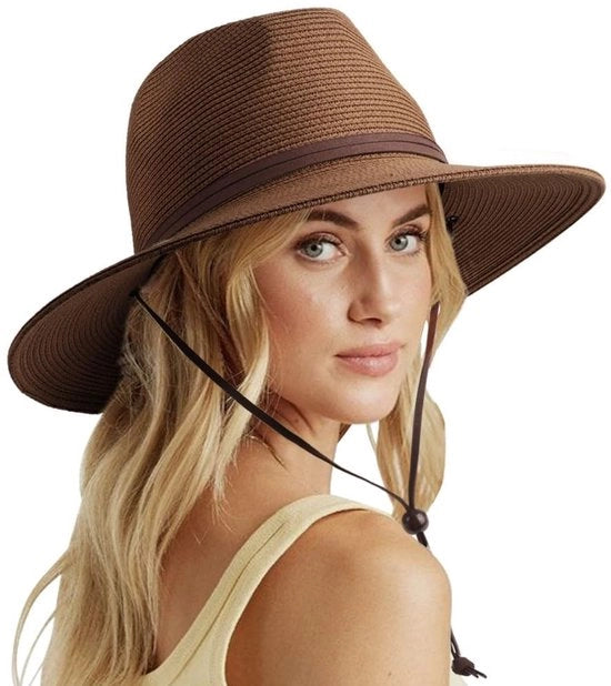 Cappello da sole per donne - Protezione UV 50+ - Larghissimo bordo - Ideale per la spiaggia - Disponibile in diverse colori