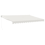 Tenda da Sole | Tenda parasole Retrattile Crema 4,5x3 m in Tessuto e Alluminio