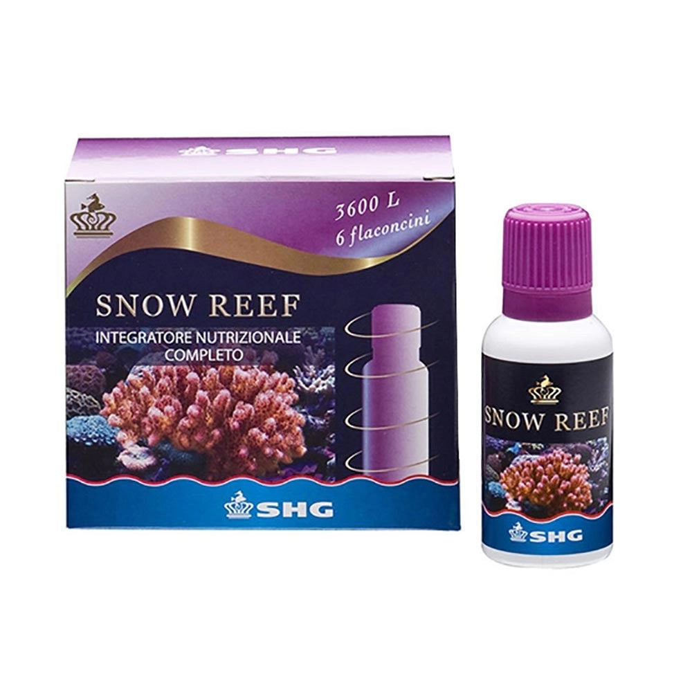 SHG Snow Reef 3.6 - 6x30ml  Integratore Alimentare Completo per Organismi Filtratori, Coralli Zooxanthellati e non