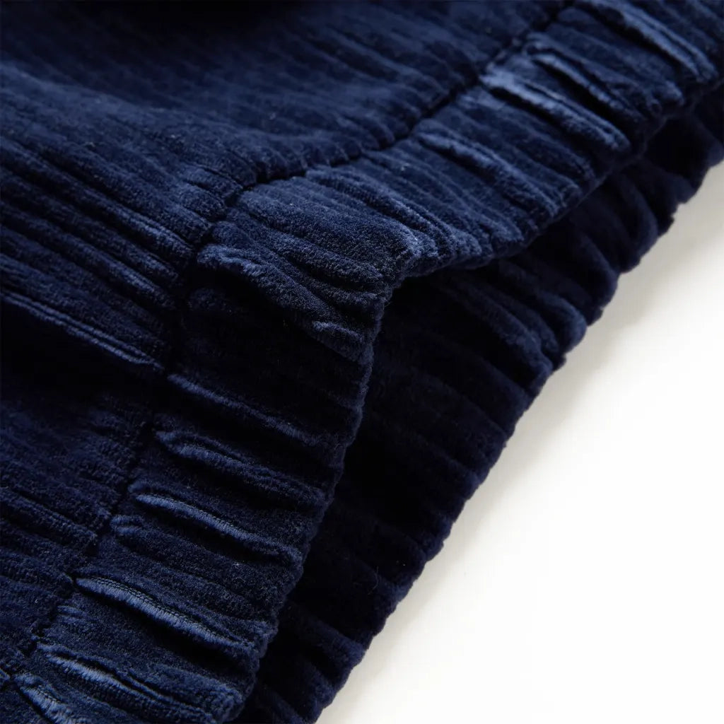 Pantaloni da Bambino in Velluto a Coste Blu Marino 92 14079