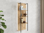 Biblioteca Cimolais, Libreria 3 Ripiani, 50x28x137.5h cm Marrone Rovere Nodi