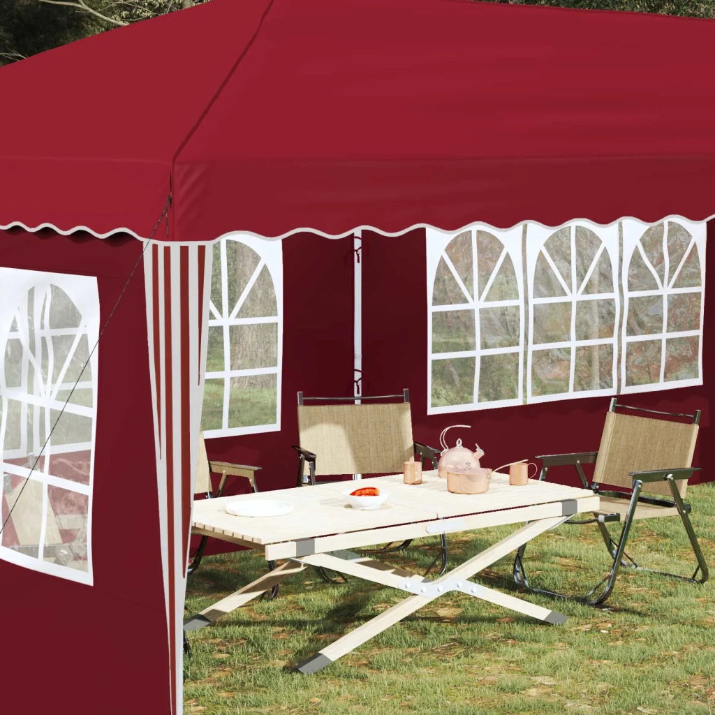Tenda per feste a pop-up 575 x 289 x 245 cm Borgogna 42019796