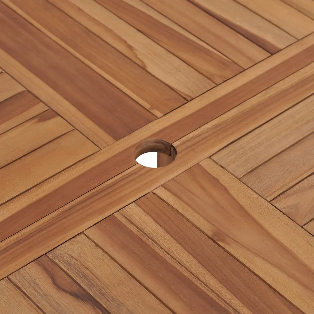 Tavolo da Pranzo da Giardino Ã˜110x75 cm Legno Massello di Teak  cod mxl 34304