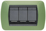 bticino living international l4803vr 3 posti verde drugstore