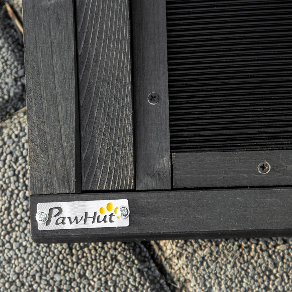 Rampa per Cani per Bagagliaio Auto 43x165x6,5 cm in Legno Nero