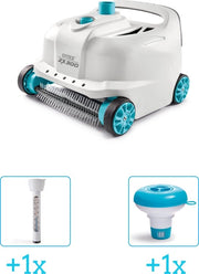 Manutenzione Piscina - Stufa Piscina Deluxe ZX300 - Automatica - 28005 inclusa Termometro e Disinfectore Cloro - 3-parte - Adatto a tutti i tipi di piscine - Stufa Piscina