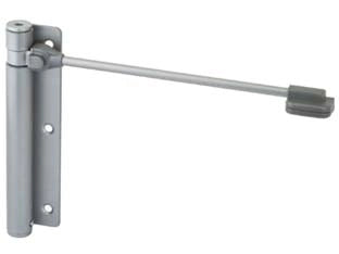 CHIUDIPORTA ERCOLE ACCIAIO CROMO SATINATO- - mm.170x39x225 - montaggo lato destro - 2 pezzi ALDEGHI
