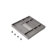 Telaio con guide a estrazione totale e chiusura morbida per accessori per armadi Quartz, 887-913mm, Alluminio e plastica