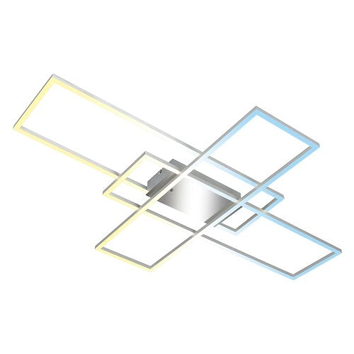Plafoniera briloner bt10027 frame cromo alluminio