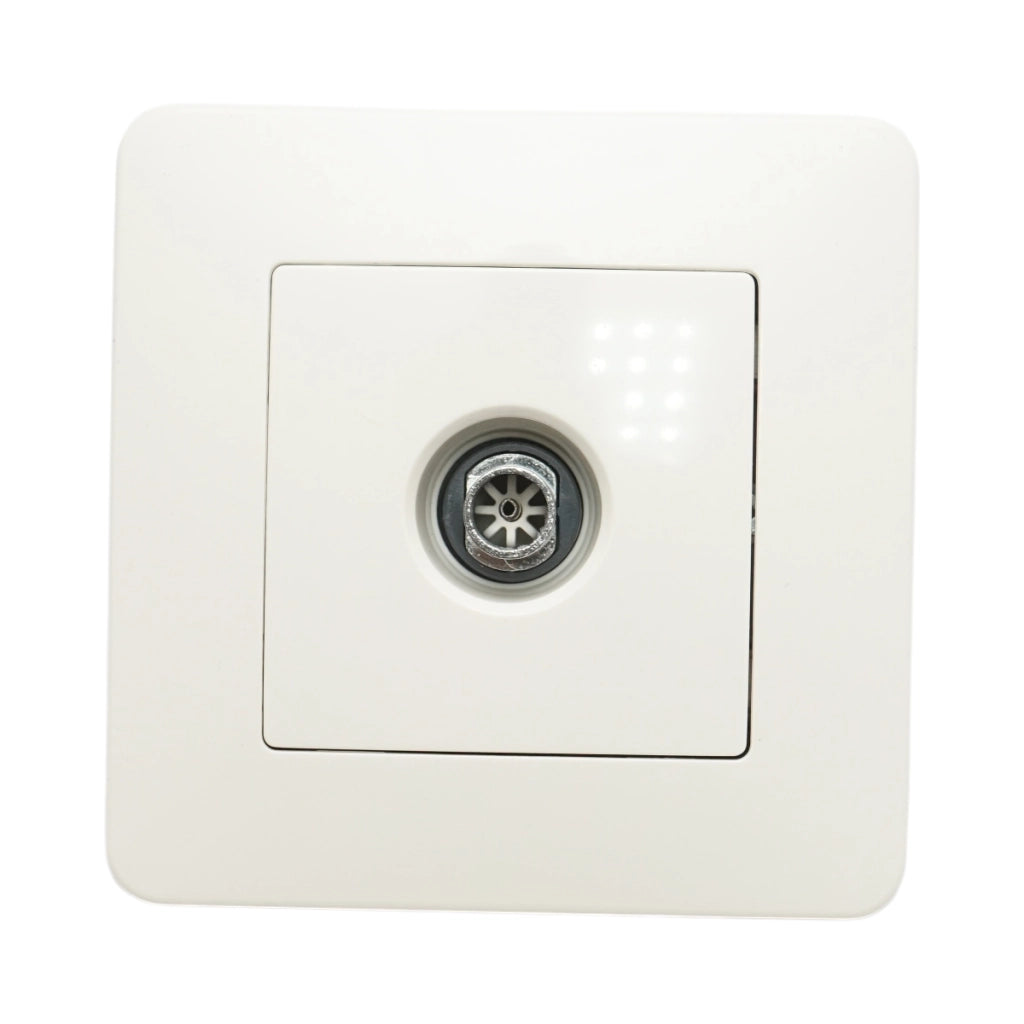 Presa TV da incasso bianca PC 80x80mm