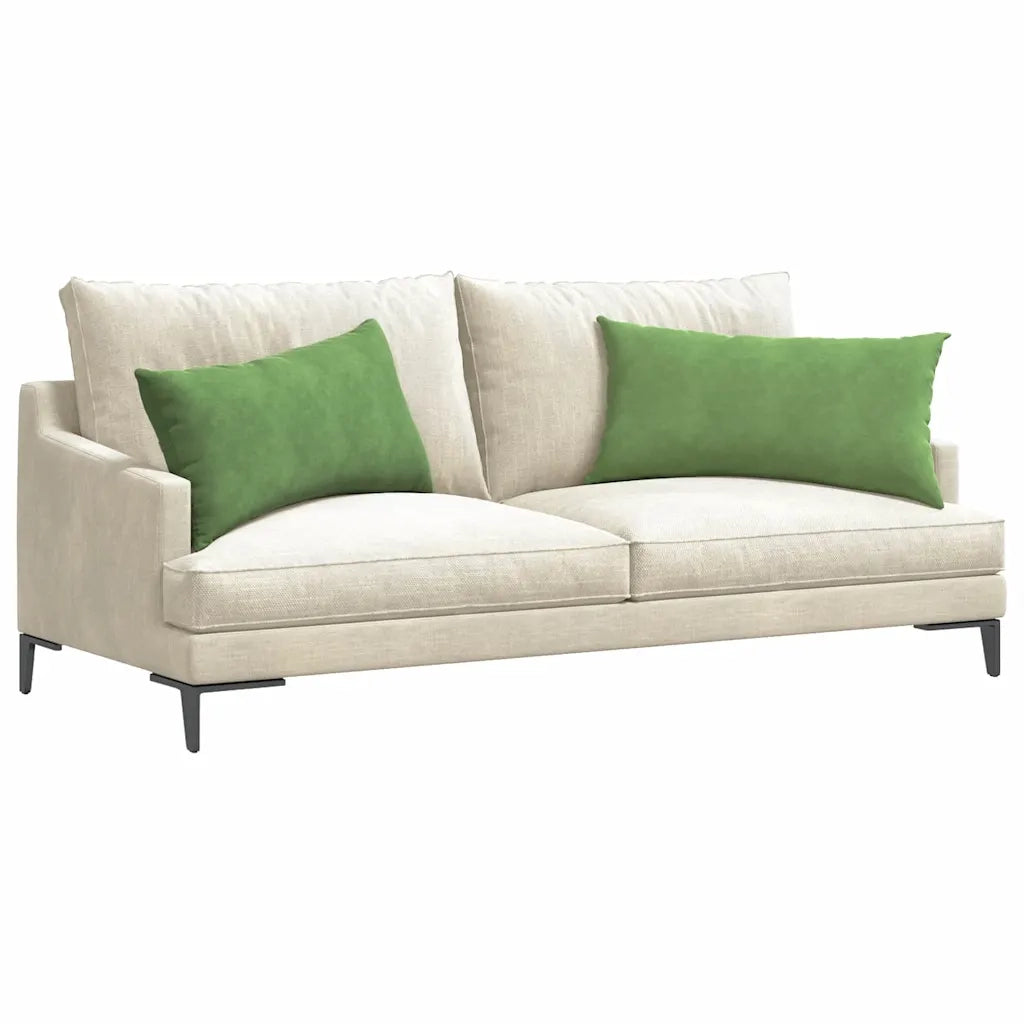 Cuscini da Divano 2 pz | Cuscini per sedie Verde chiaro 80 x 40 cm