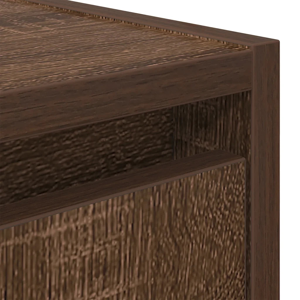 Comodino a Muro Rovere Marrone 38x34x40 cm 861241