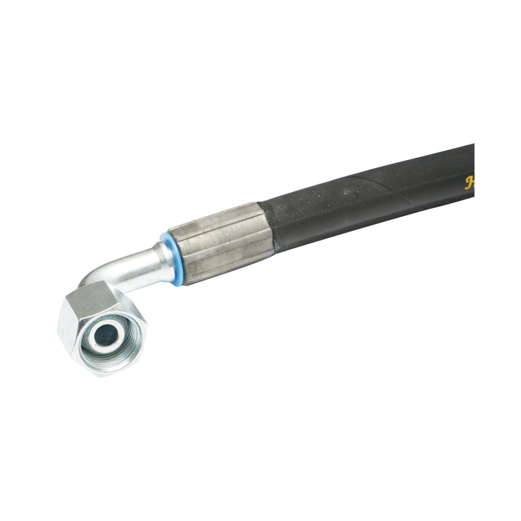 Tubo flessibile di pressione DN10 crimpato con raccordi 1500mm M20x1,5 90 gradi, M20x1,5 Breckner Germany