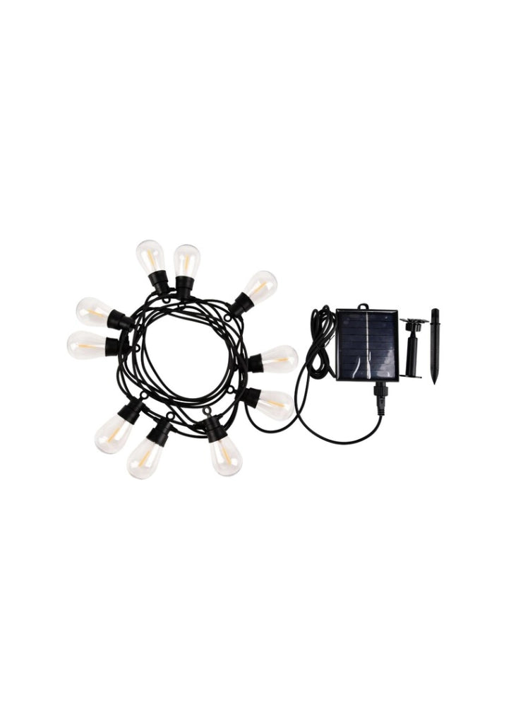 Girlanda solare da giardino 6,5 m LED 2700K IP44 Rabalux Zirc