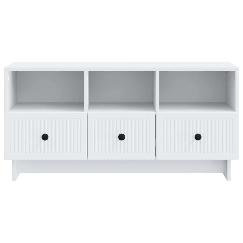 Mobile TV Bianco 102 x 34,5 x 50 cm Legno ingegnerizzato 893985
