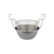 Ilsa 15500 Friggitrice con Cestello in Ferro Spazzolato 32 cm compatibile induzione colore Argento