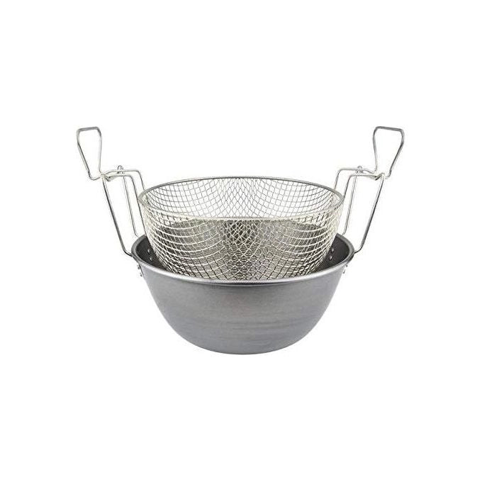 Ilsa 15500 Friggitrice con Cestello in Ferro Spazzolato 32 cm compatibile induzione colore Argento
