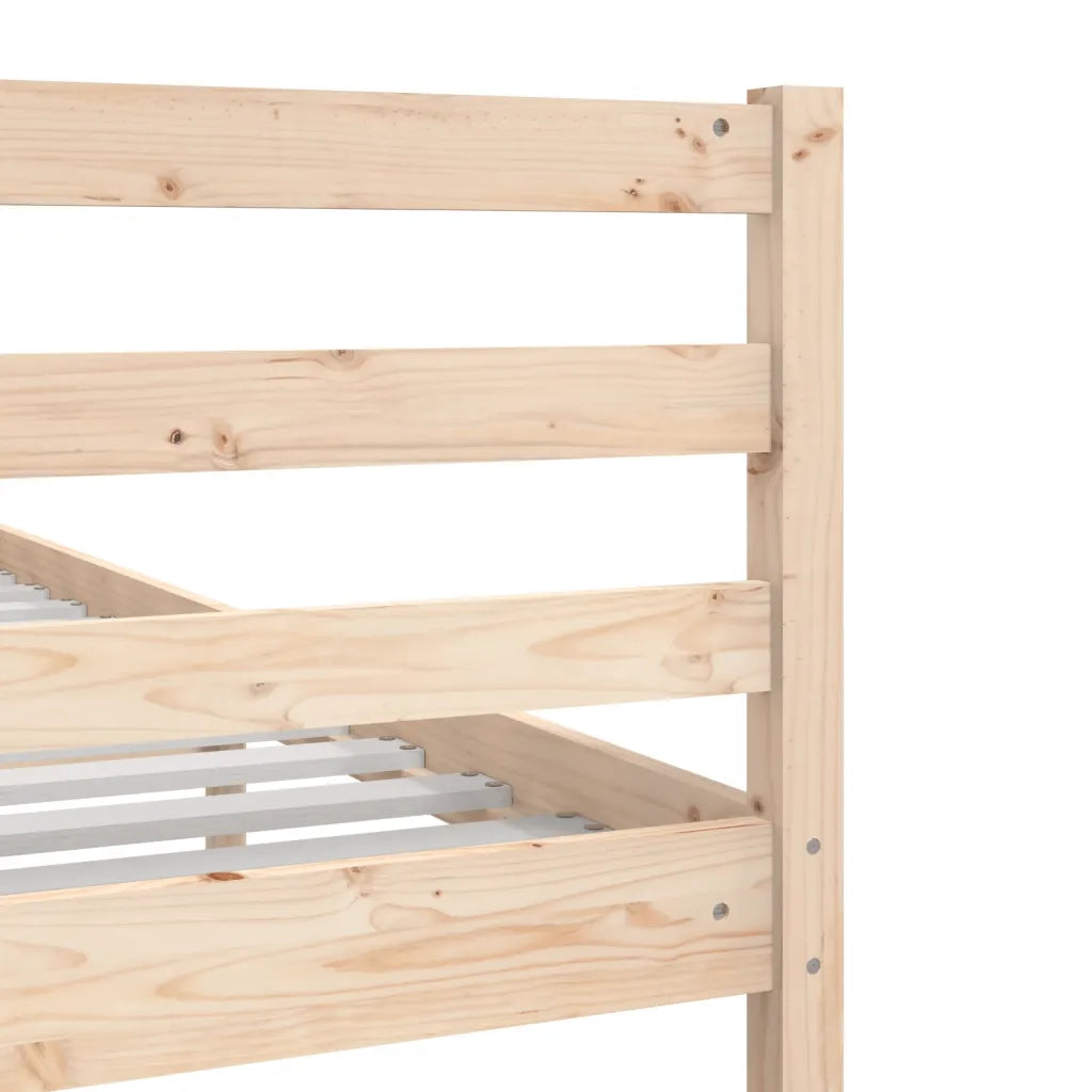 Giroletto senza Materasso Ambrato in Legno Massello 140x200 cm