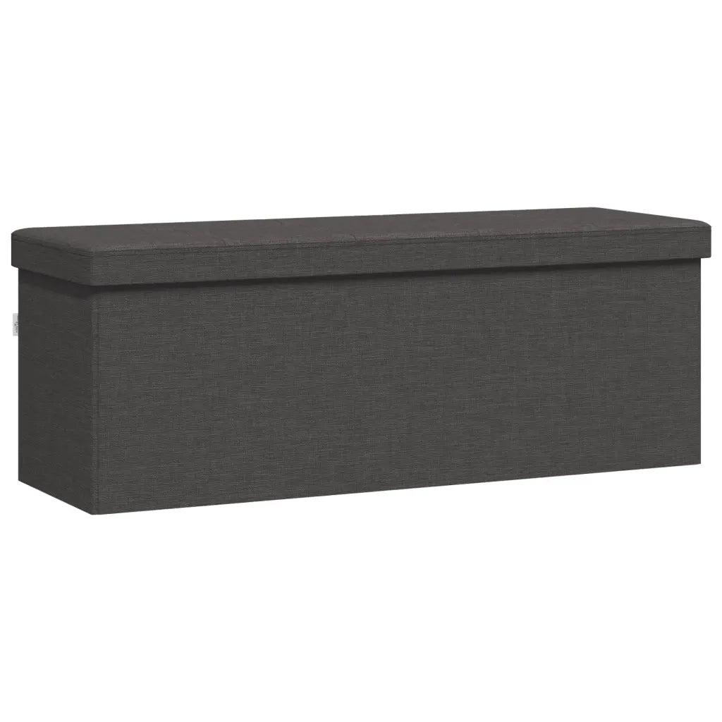 Panca Portaoggetti Pieghevole Grigio Scuro in Simil Linocod mxl 133361