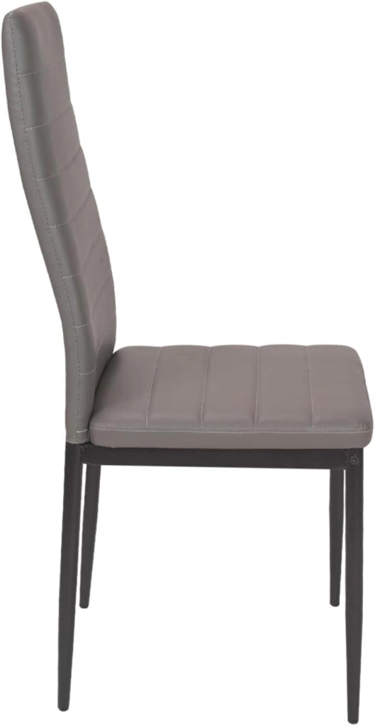 Set di 6 sedie da pranzo ROMANE grigie