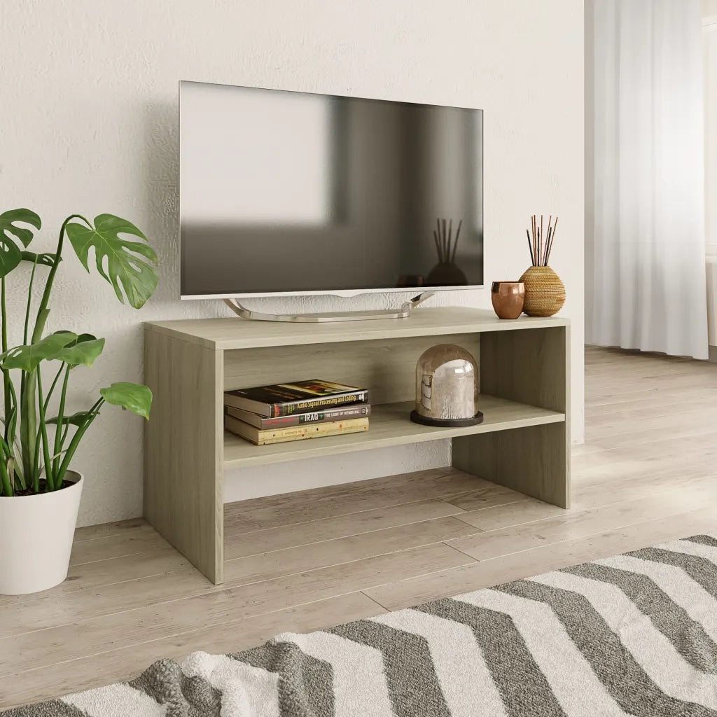 Mobile Porta TV Rovere Sonoma 80x40x40 cm in Legno Multistrato 800057