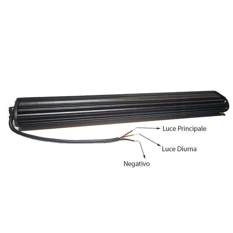 Barra Led Fuoristrada Slim 30W 12V 24V 10'' 26cm Con Daylight Luce Diurne IP67 E9 Fila Unica Faro Led Trattore