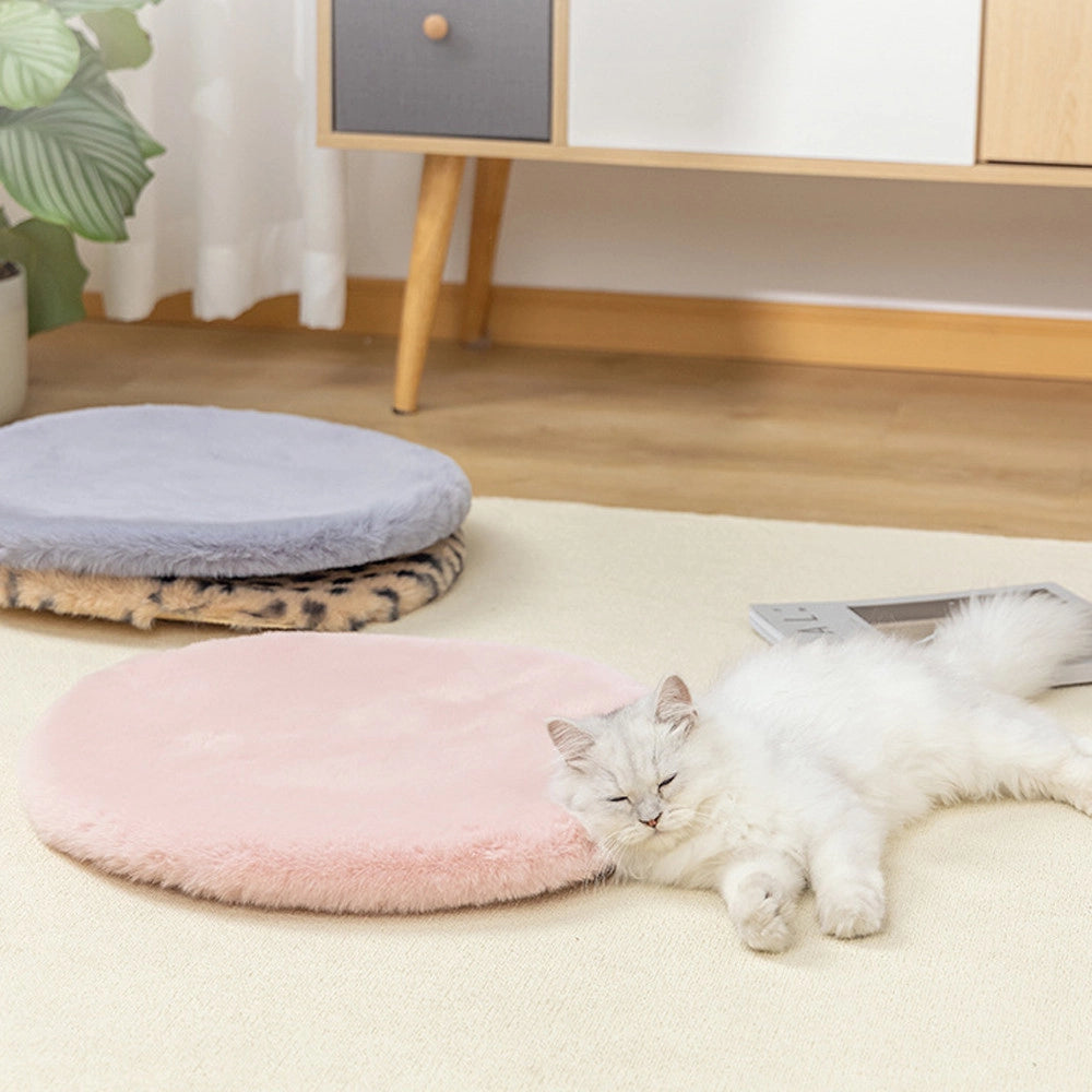 Trade Shop - Tappeto Cute Pelliccia Fluffy Vari Colori Living Stanza Da Letto Salone 90x90 Cm -