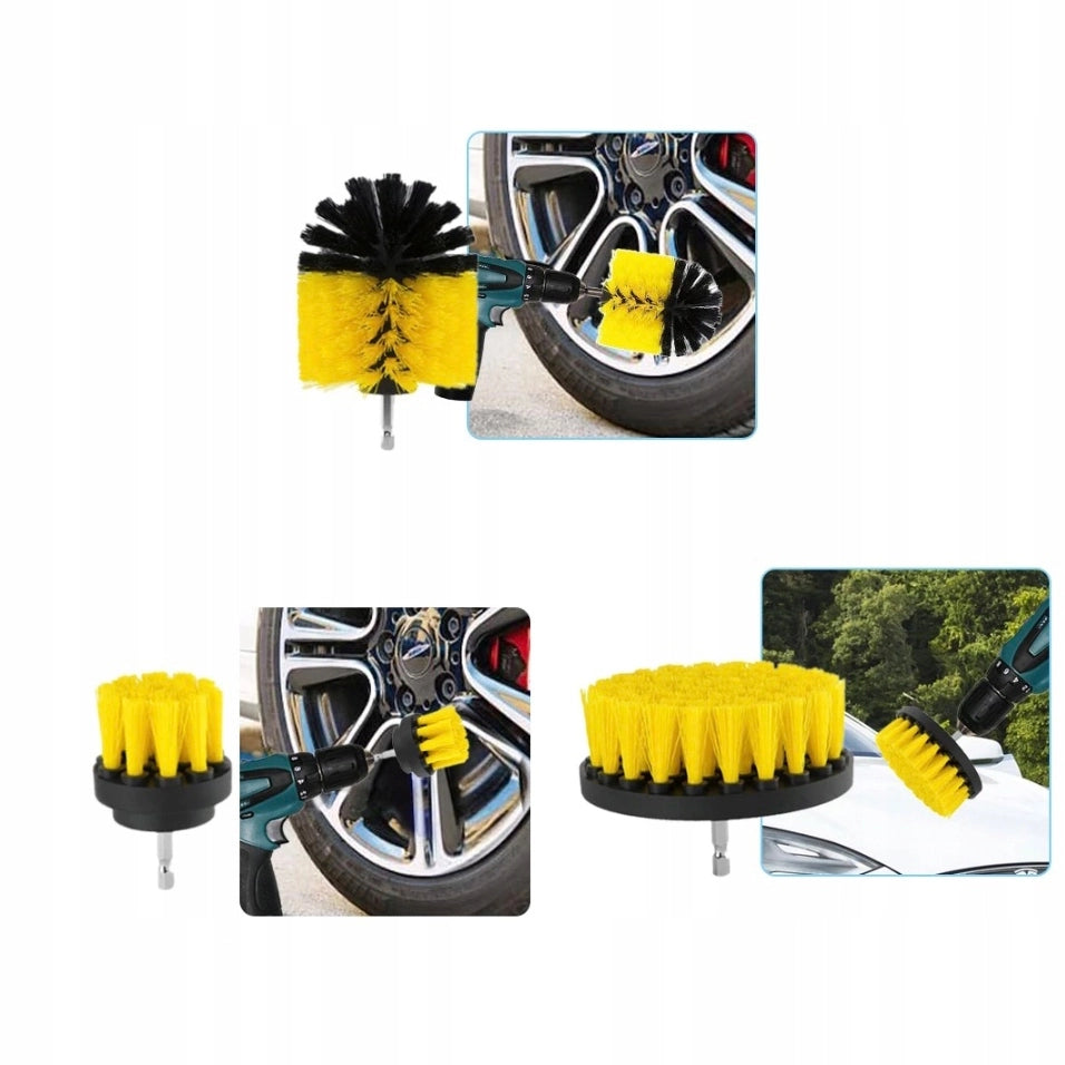 Set di Spazzole per Trapano – 12 Pezzi + 5 Spazzole Metalliche | Alta Qualità, Compatibile con Trapani 1/4"