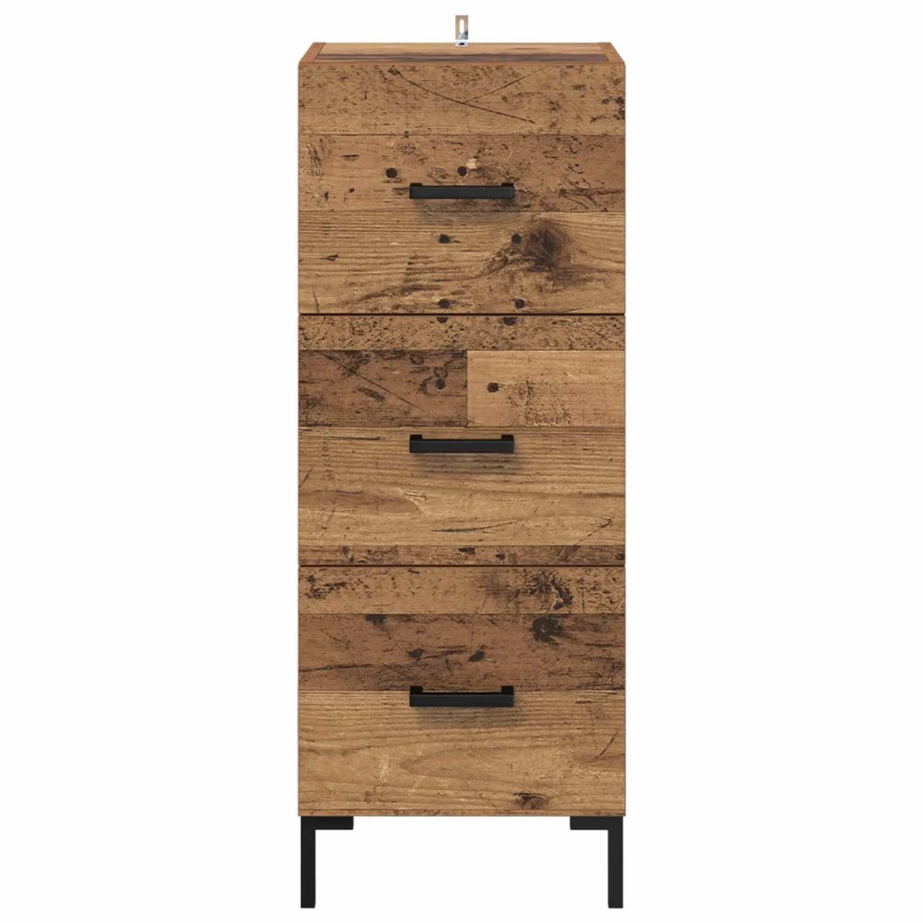 Credenza | Madia | Buffet da pranzo | Armadio da pranzo Legno vecchio 34,5 x 34 x 90 cm Legno multistrato