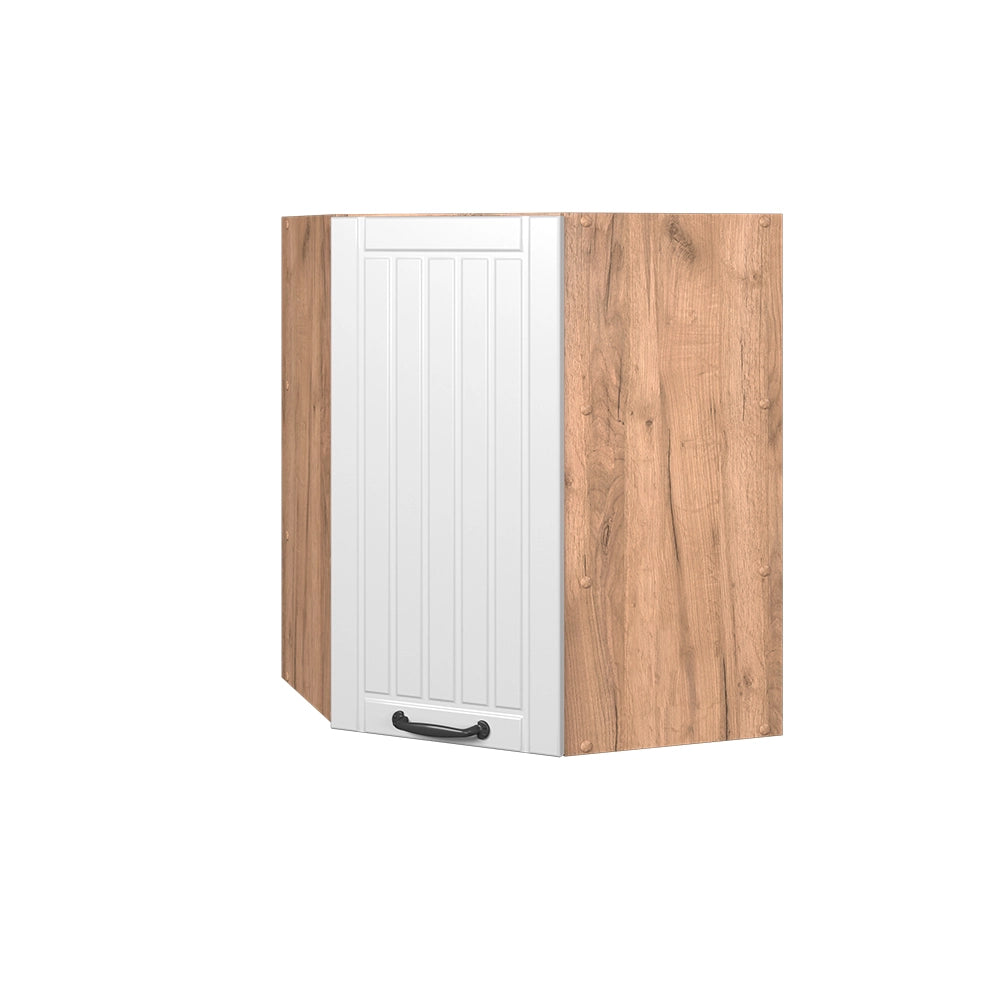 Vicco Mobile angolare da cucina Bianco casa di campagna 57 cm