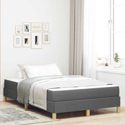 Letto a molle con materasso Grigio scuro 120 x 190 cm Tessuto 3398550