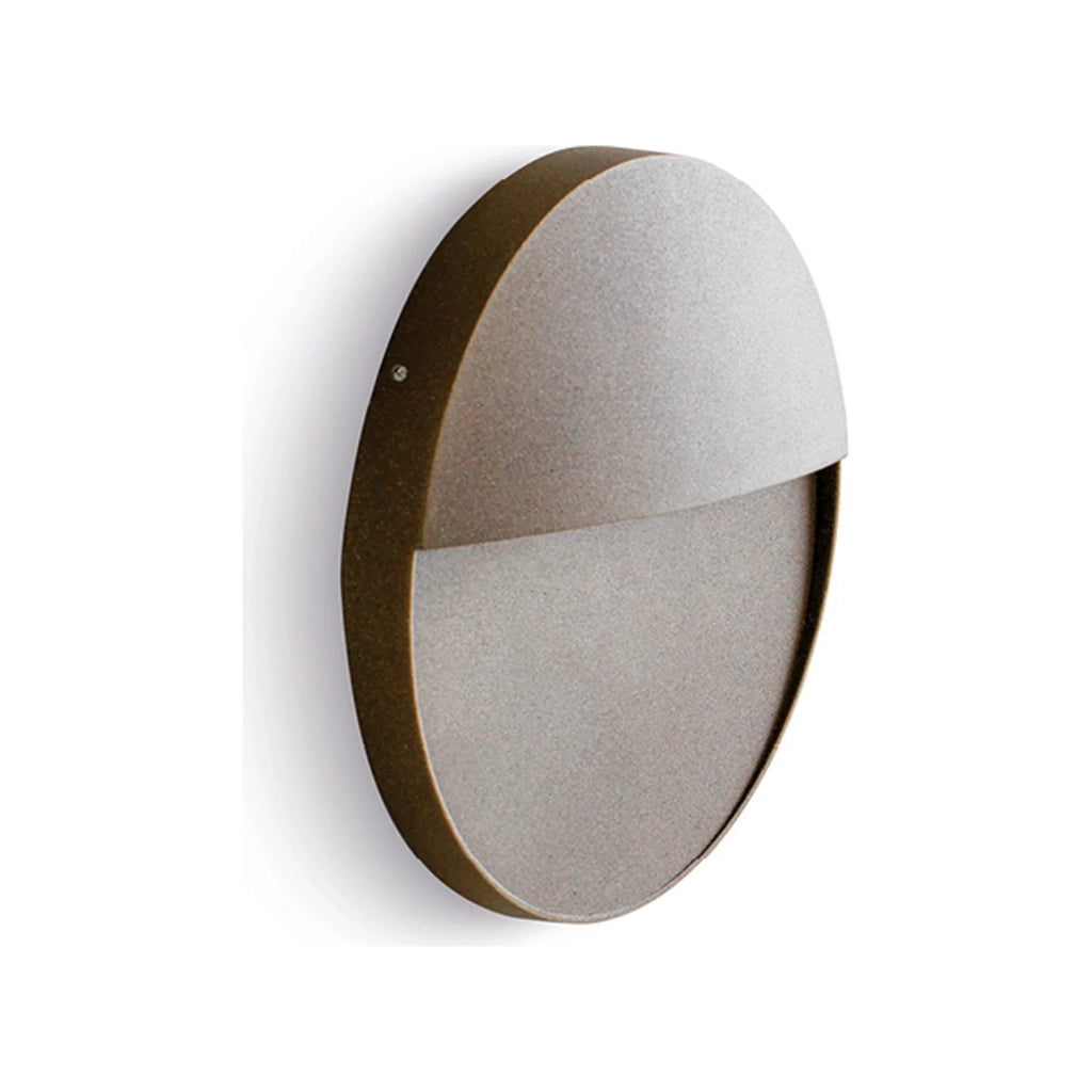 Applique Segnapasso In Alluminio Marrone Led 3W 123 Lm 3000K Piccola Geo Round