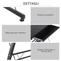 Scrivania Angolare Moderna Nera Dritta Postazione da Lavoro per Computer con Vano Tastiera MDF, Metallo a forma di L: 130L x 130P x 73.5A cm  dritta: 210L x 50P x 73.5A cm Nero