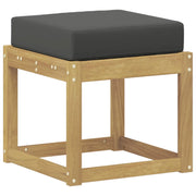 Panchina da esterno | Panchina da Giardino | Panca da Giardino con cuscino Bianco 43 x 43 x 45 cm