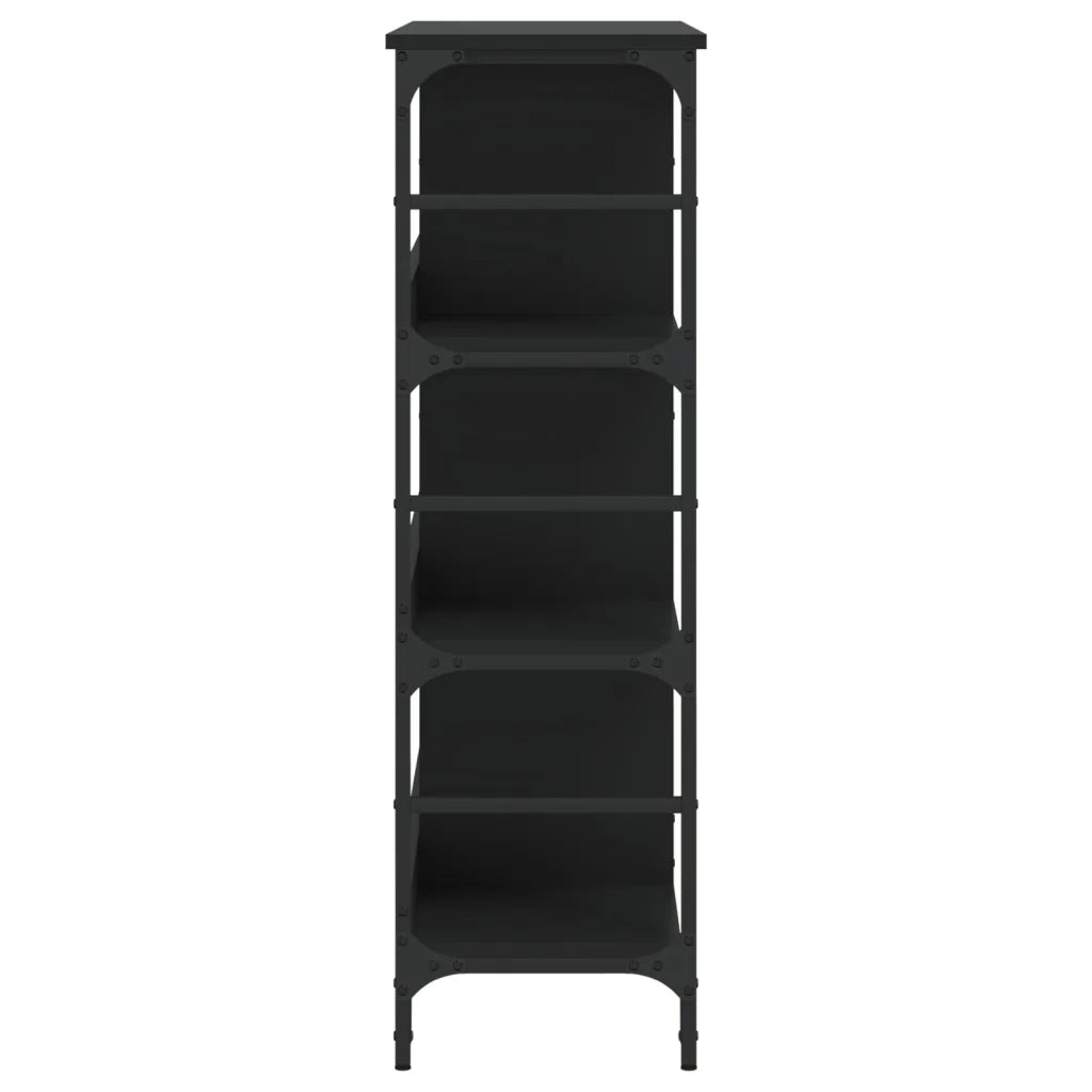 Credenza Nera 102x32x103,5 cm in Legno Multistrato 837727