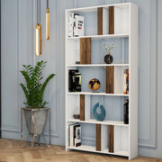 Biblioteca Tribogna, Libreria 4 Ripiani, 90x20x180h cm Bianco