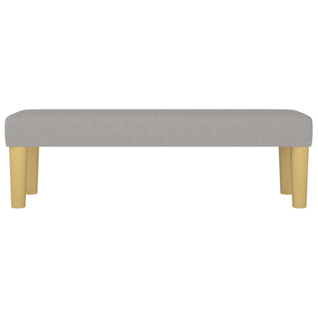 Panca 100 x 30 x 30 cm tessuto grigio chiaro 02_0010680