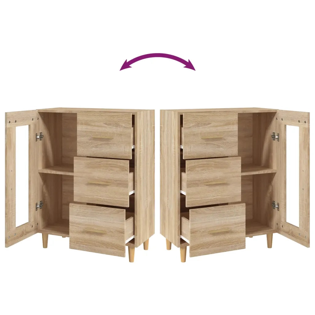 Credenza Rovere Sonoma 69,5x34x90 cm in Legno Multistrato 812207