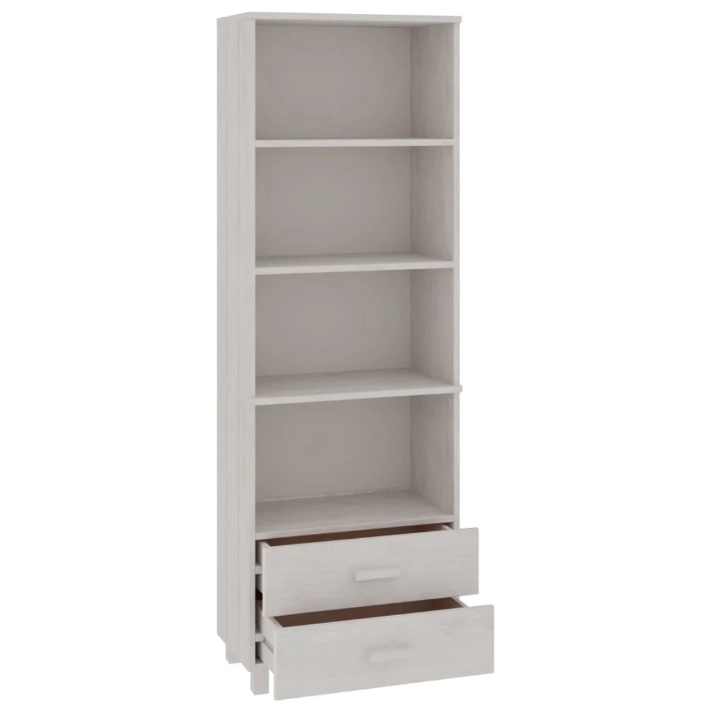 Buffet credenza cassettiera armadio mobile contenitore organizer per cucina soggiorno salotto 60 x 35 x 180 cm legno massello di pino bianco 02_0032129